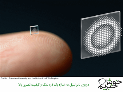 دوربین نانو اپتیکی به اندازه یک دانه نمک با کیفیت تصویر خیره کننده!